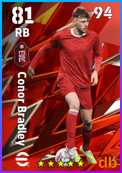 Conor Bradley — RB, OVR 81, MAX 94