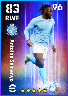 Antoine Semenyo — RWF, OVR 83, MAX 96