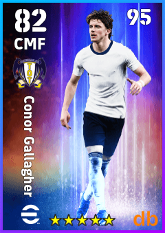 Conor Gallagher — CMF, OVR 82, MAX 95