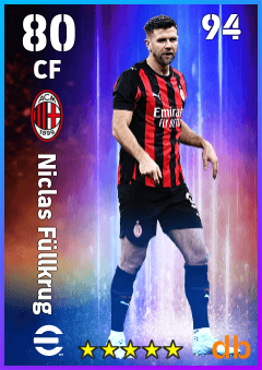 Niclas Füllkrug — CF, OVR 80, MAX 94