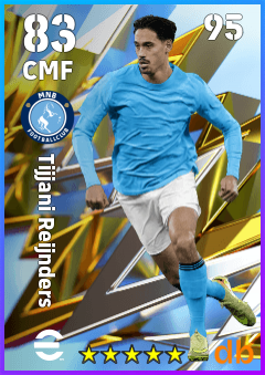 Tijjani Reijnders — CMF, OVR 83, MAX 95