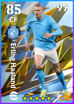 Erling Haaland — CF, OVR 85, MAX 97