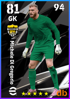 Michele Di Gregorio — GK, OVR 81, MAX 94
