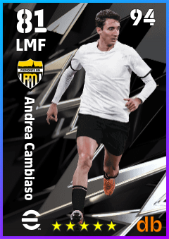 Andrea Cambiaso — LMF, OVR 81, MAX 94