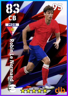 Robin Le Normand — CB, OVR 83, MAX 95