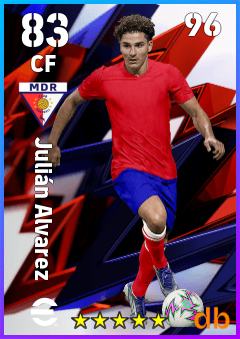 Julián Alvarez eFootball player card