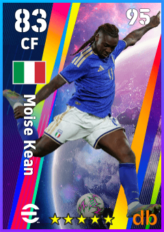 Moise Kean — CF, OVR 83, MAX 95