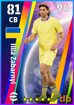Illia Zabarnyi — CB, OVR 81, MAX 94