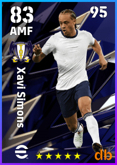 Xavi Simons eFootball player card