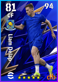 Liam Delap — CF, OVR 81, MAX 94