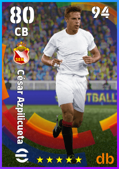 César Azpilicueta — CB, OVR 80, MAX 94
