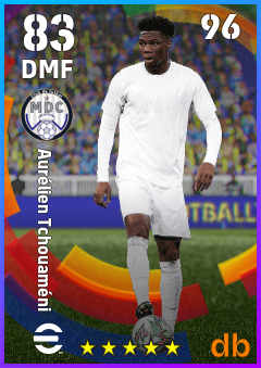 Aurélien Tchouaméni — DMF, OVR 83, MAX 96