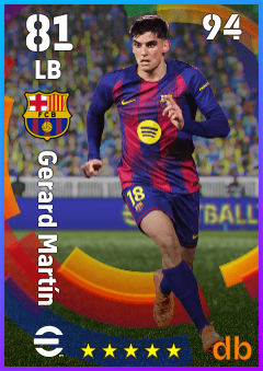 Gerard Martín — LB, OVR 81, MAX 94