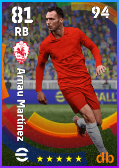 Arnau Martínez — RB, OVR 81, MAX 94