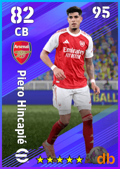 Piero Hincapié — CB, OVR 82, MAX 95