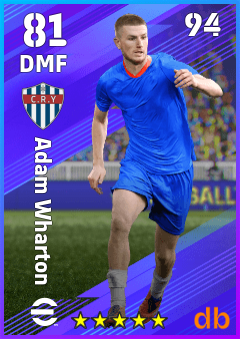 Adam Wharton — DMF, OVR 81, MAX 94