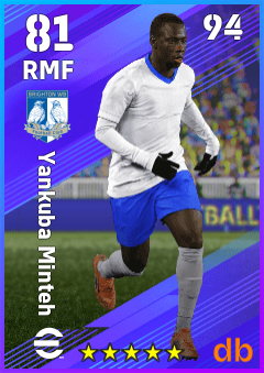 Yankuba Minteh — RMF, OVR 81, MAX 94