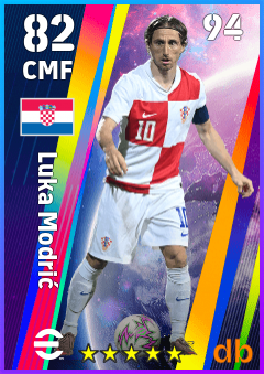 Luka Modrić — CMF, OVR 82, MAX 94