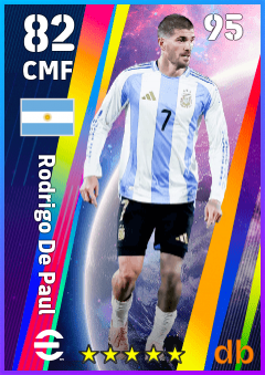 Rodrigo De Paul — CMF, OVR 82, MAX 95