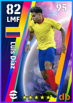 Luis Díaz — LMF, OVR 82, MAX 95