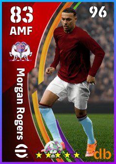 Morgan Rogers — AMF, OVR 83, MAX 96