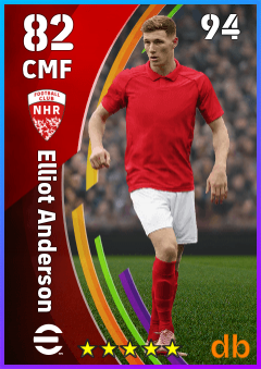 Elliot Anderson — CMF, OVR 82, MAX 94