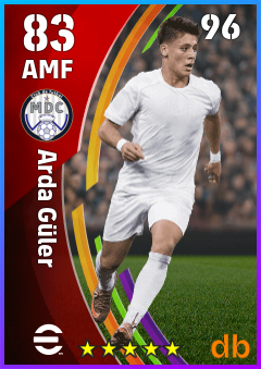 Arda Güler — AMF, OVR 83, MAX 96