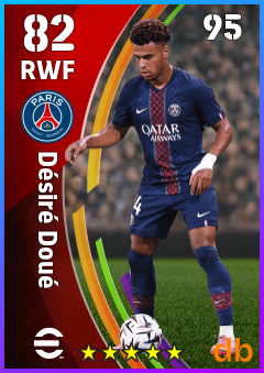 Désiré Doué — RWF, OVR 82, MAX 95