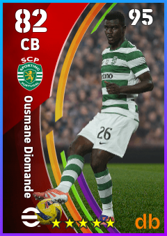 Ousmane Diomande — CB, OVR 82, MAX 95