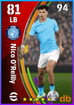 Nico O'Reilly — LB, OVR 81, MAX 94