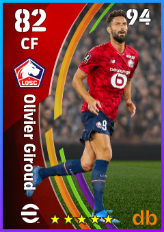 Olivier Giroud — CF, OVR 82, MAX 94
