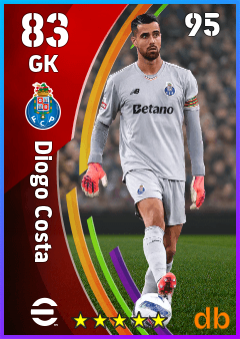 Diogo Costa — GK, OVR 83, MAX 95