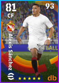 Alexis Sánchez — CF, OVR 81, MAX 93