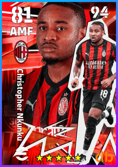 Christopher Nkunku — AMF, OVR 81, MAX 94