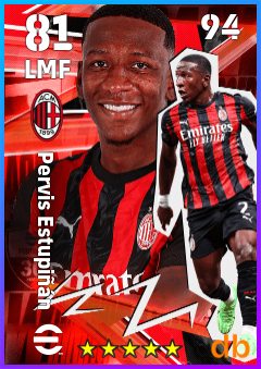 Pervis Estupiñán — LMF, OVR 81, MAX 94
