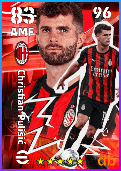 Christian Pulišić — AMF, OVR 83, MAX 96