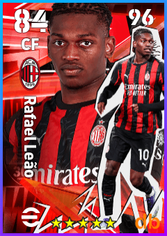 Rafael Leão — CF, OVR 84, MAX 96