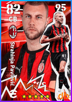 Strahinja Pavlović — CB, OVR 82, MAX 95