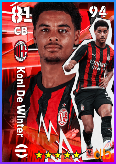 Koni De Winter — CB, OVR 81, MAX 94