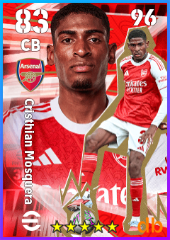 Cristhian Mosquera — CB, OVR 83, MAX 96