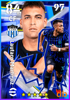 Lautaro Martínez — CF, OVR 84, MAX 97