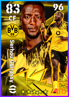 Serhou Guirassy — CF, OVR 83, MAX 96