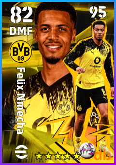 Felix Nmecha — DMF, OVR 82, MAX 95