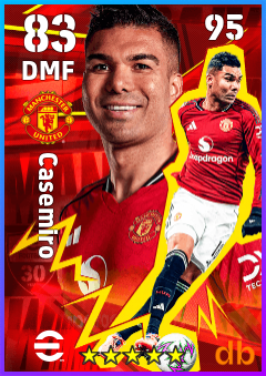 Casemiro — DMF, OVR 83, MAX 95