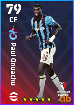 Paul Onuachu — CF, OVR 79, MAX 79