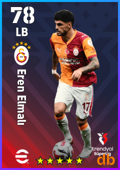 Eren Elmalı — LB, OVR 78, MAX 78