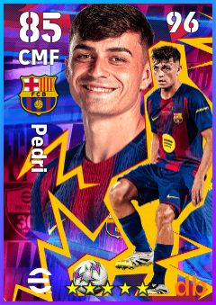 Pedri — CMF, OVR 85, MAX 96