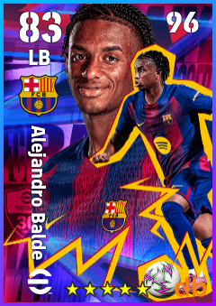 Alejandro Balde — LB, OVR 83, MAX 96