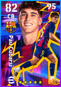 Pau Cubarsí — CB, OVR 82, MAX 95