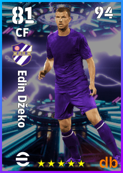 Edin Džeko — CF, OVR 81, MAX 94